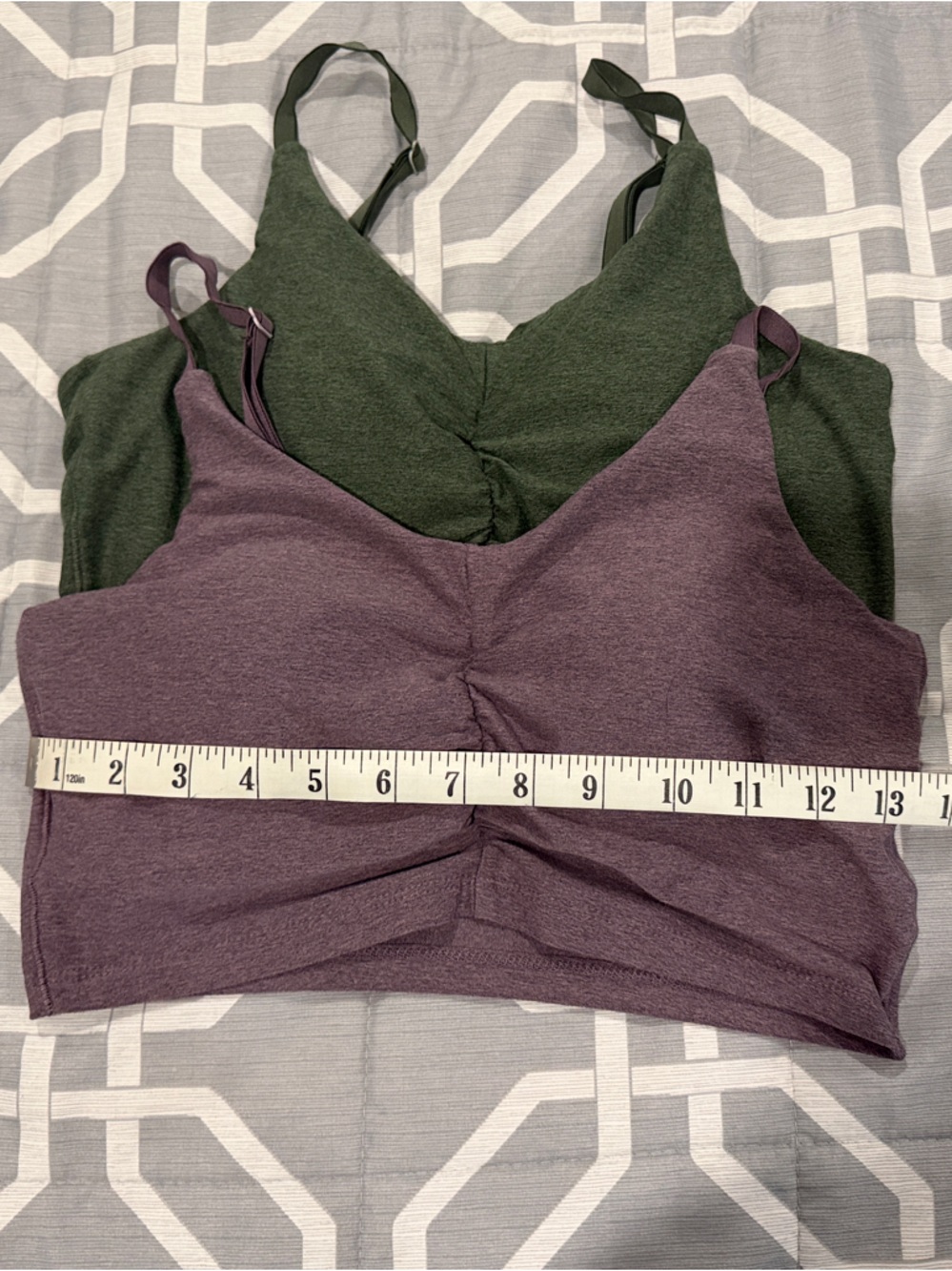 Colosseum Bralette Top in Olive Green and Mauve size Small - Picture 4 of 4